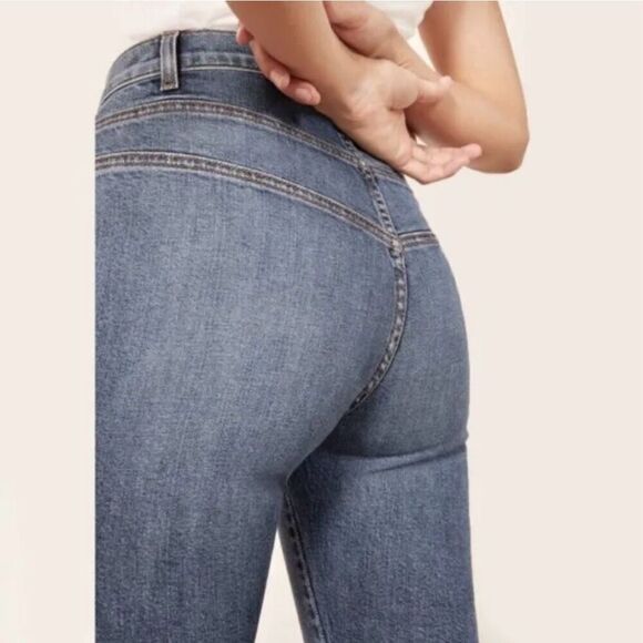 Reformation Suzie Skinny Jeans in Rhine Wash Blue Size 26 - Picture 6 of 12